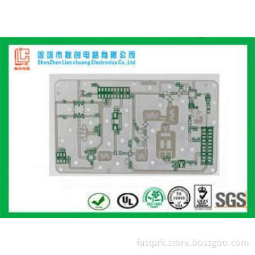 2 layer High frequency pcb  Rogers Green soldermask Immersi